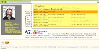 RDFa Triples Lister Chrome extension
